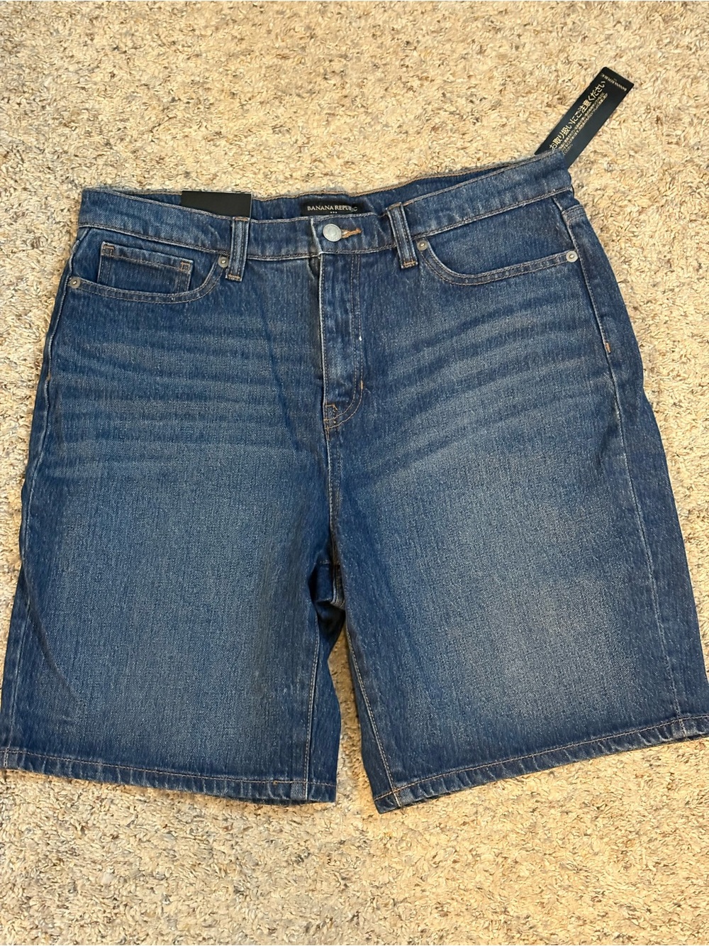 Banana Republic Indigo Girlfriend Denim Shorts Waist 30 NWT Size 10